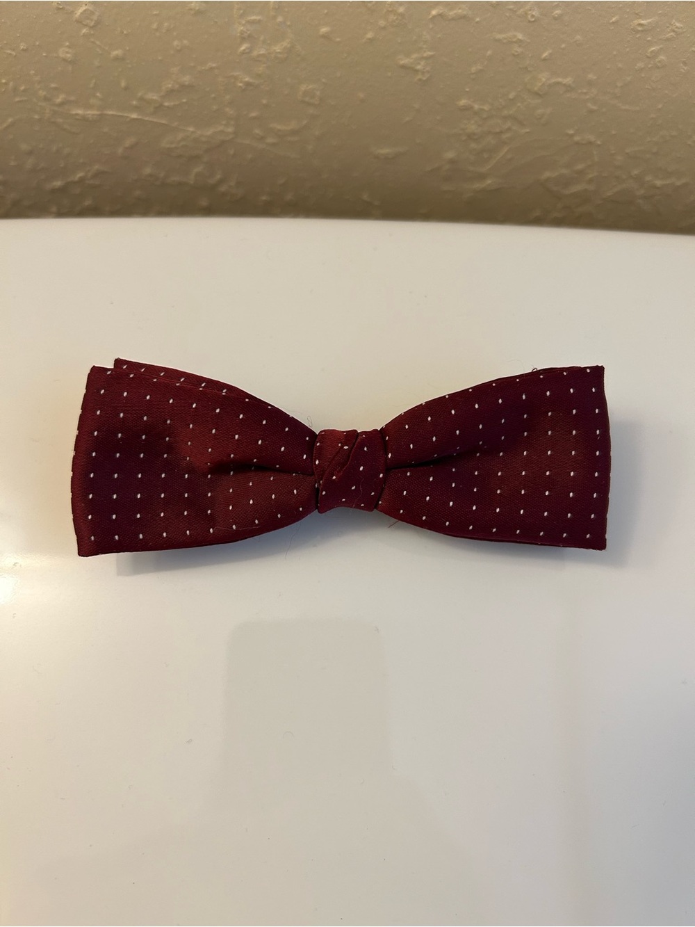 Men's Royal brand vintage Burgundy Polka Dot Bow Tie - Classic Formal Accessory